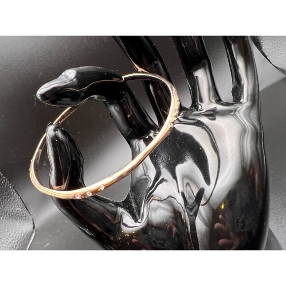 STELLA & Dot Rose Gold and Crystal Bangle - Picture 2 of 7